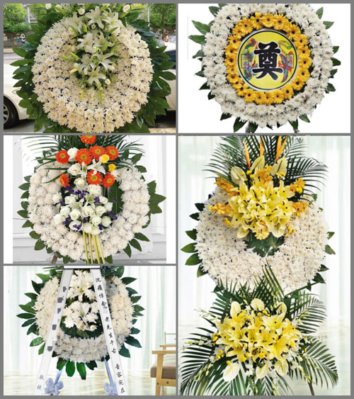 湖北荆州市江陵县普济镇西庄湖村花圈速递